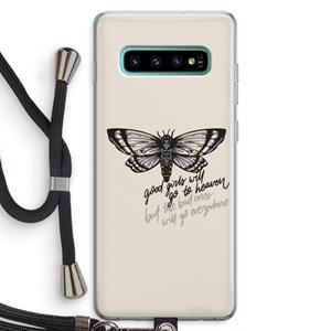 CaseCompany Good or bad: Samsung Galaxy S10 Plus Transparant Hoesje met koord