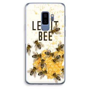 CaseCompany Let it bee: Samsung Galaxy S9 Plus Transparant Hoesje