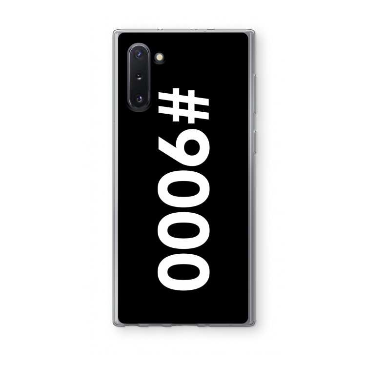 CaseCompany #9000: Samsung Galaxy Note 10 Transparant Hoesje