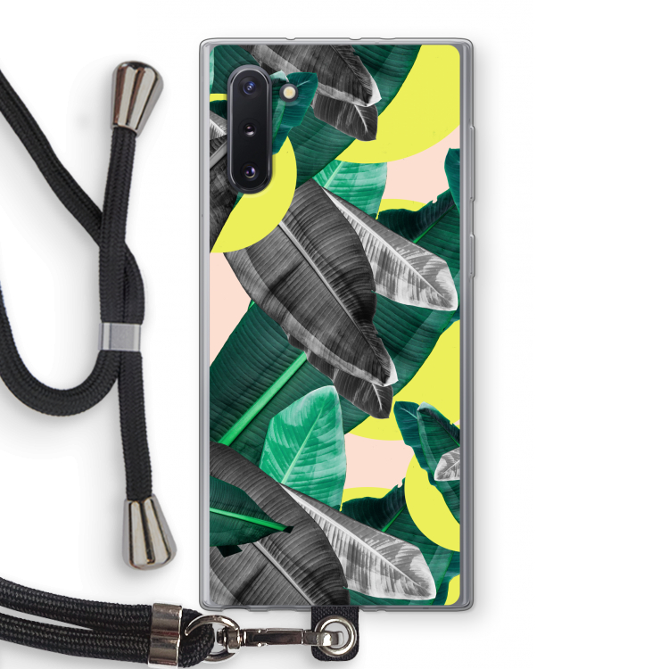 CaseCompany Fantasie jungle: Samsung Galaxy Note 10 Transparant Hoesje met koord