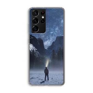 CaseCompany Wanderlust: Samsung Galaxy S21 Ultra Transparant Hoesje