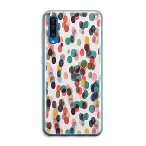 CaseCompany Tropical Dots: Samsung Galaxy A50 Transparant Hoesje
