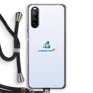 CaseCompany MSN: Sony Sony Xperia 10 III Transparant Hoesje met koord