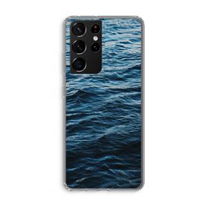 CaseCompany Oceaan: Samsung Galaxy S21 Ultra Transparant Hoesje