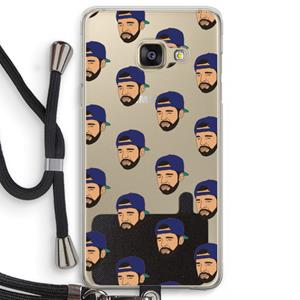 CaseCompany Drake Away: Samsung Galaxy A3 (2016) Transparant Hoesje met koord