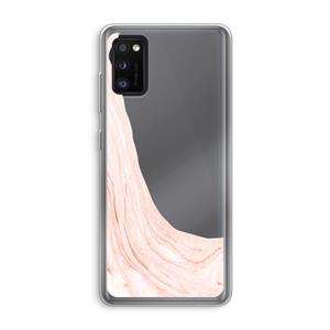 CaseCompany Peach bath: Samsung Galaxy A41 Transparant Hoesje