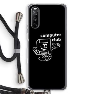 CaseCompany Floppyhead: Sony Sony Xperia 10 III Transparant Hoesje met koord