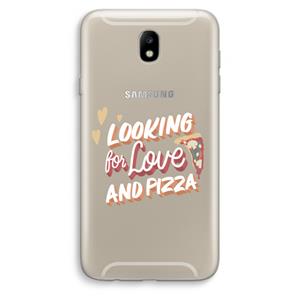CaseCompany Pizza is the answer: Samsung Galaxy J7 (2017) Transparant Hoesje