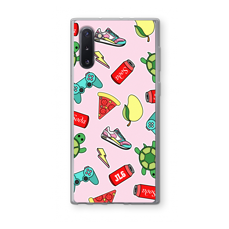 CaseCompany Things Jamie Loves: Samsung Galaxy Note 10 Transparant Hoesje