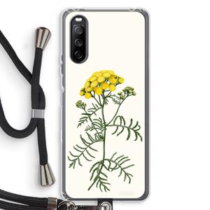 CaseCompany Tansy: Sony Sony Xperia 10 III Transparant Hoesje met koord