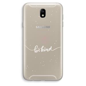 CaseCompany Be(e) kind: Samsung Galaxy J7 (2017) Transparant Hoesje