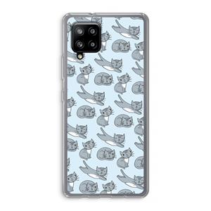 CaseCompany Poezen: Samsung Galaxy A42 5G Transparant Hoesje