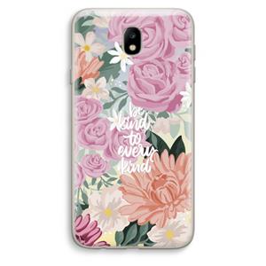 CaseCompany Kindness matters: Samsung Galaxy J7 (2017) Transparant Hoesje