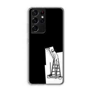 CaseCompany Musketon Painter: Samsung Galaxy S21 Ultra Transparant Hoesje