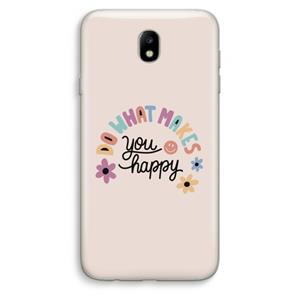 CaseCompany Happy days: Samsung Galaxy J7 (2017) Transparant Hoesje