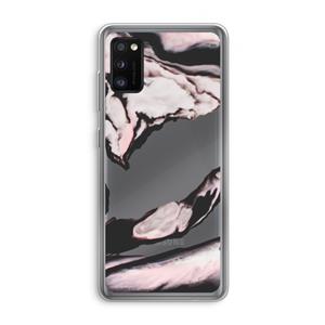 CaseCompany Roze stroom: Samsung Galaxy A41 Transparant Hoesje