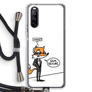CaseCompany GSM secure: Sony Sony Xperia 10 III Transparant Hoesje met koord