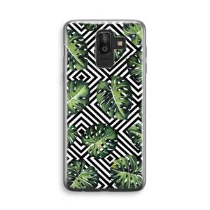 CaseCompany Geometrische jungle: Samsung Galaxy J8 (2018) Transparant Hoesje