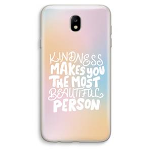 CaseCompany The prettiest: Samsung Galaxy J7 (2017) Transparant Hoesje