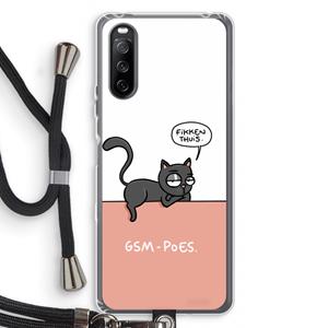 CaseCompany GSM poes: Sony Sony Xperia 10 III Transparant Hoesje met koord