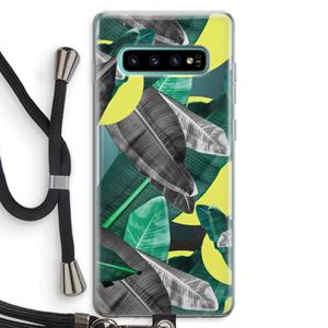 CaseCompany Fantasie jungle: Samsung Galaxy S10 Plus Transparant Hoesje met koord