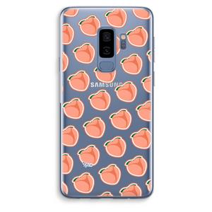 CaseCompany Just peachy: Samsung Galaxy S9 Plus Transparant Hoesje