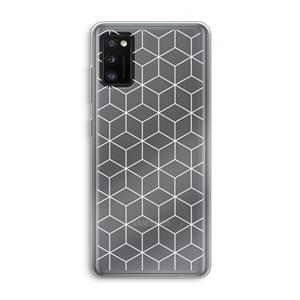 CaseCompany Zwart-witte kubussen: Samsung Galaxy A41 Transparant Hoesje