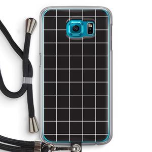 CaseCompany Rooster 2: Samsung Galaxy S6 Transparant Hoesje met koord
