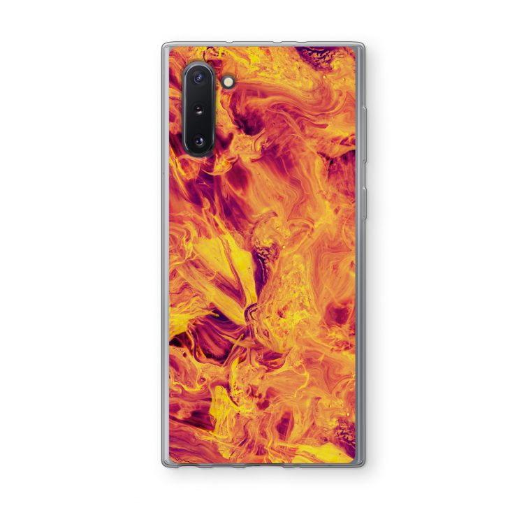 CaseCompany Eternal Fire: Samsung Galaxy Note 10 Transparant Hoesje