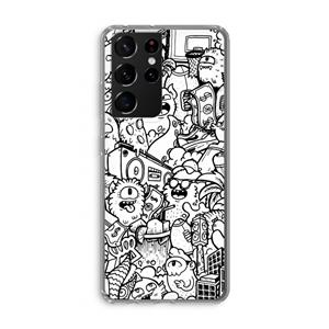 CaseCompany Vexx City #2: Samsung Galaxy S21 Ultra Transparant Hoesje
