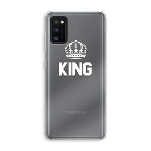 CaseCompany King zwart: Samsung Galaxy A41 Transparant Hoesje