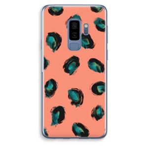 CaseCompany Pink Cheetah: Samsung Galaxy S9 Plus Transparant Hoesje