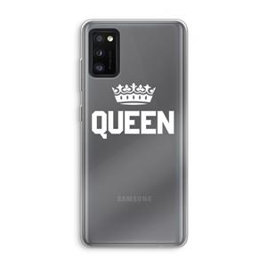 CaseCompany Queen zwart: Samsung Galaxy A41 Transparant Hoesje
