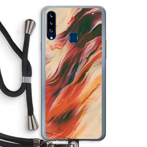 CaseCompany Forgotten Lands: Samsung Galaxy A20s Transparant Hoesje met koord