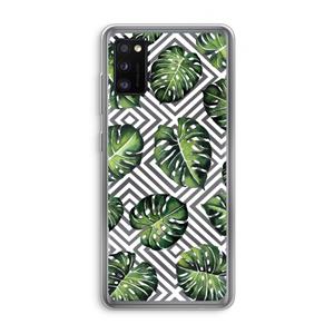 CaseCompany Geometrische jungle: Samsung Galaxy A41 Transparant Hoesje