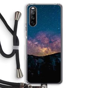 CaseCompany Travel to space: Sony Sony Xperia 10 III Transparant Hoesje met koord