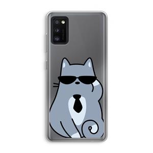 CaseCompany Cool cat: Samsung Galaxy A41 Transparant Hoesje