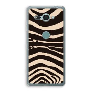 CaseCompany Arizona Zebra: Sony Xperia XZ2 Compact Transparant Hoesje