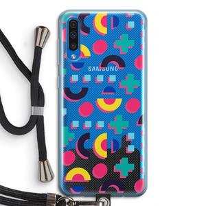 CaseCompany 8-bit N°2: Samsung Galaxy A50 Transparant Hoesje met koord