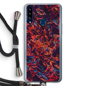CaseCompany Lucifer: Samsung Galaxy A20s Transparant Hoesje met koord