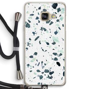 CaseCompany Terrazzo N°2: Samsung Galaxy A3 (2016) Transparant Hoesje met koord