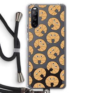 CaseCompany Croissant: Sony Sony Xperia 10 III Transparant Hoesje met koord