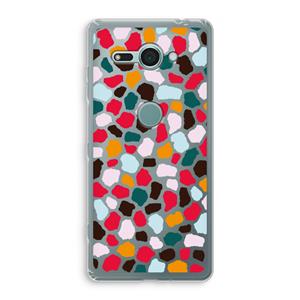 CaseCompany Colored Giraffe: Sony Xperia XZ2 Compact Transparant Hoesje