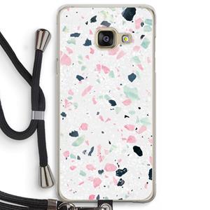 CaseCompany Terrazzo N°3: Samsung Galaxy A3 (2016) Transparant Hoesje met koord