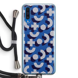 CaseCompany 8-bit N°5: Samsung Galaxy A50 Transparant Hoesje met koord