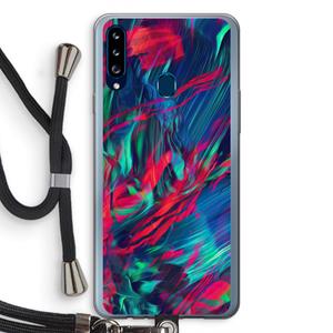 CaseCompany Pilgrims Of The Sea: Samsung Galaxy A20s Transparant Hoesje met koord