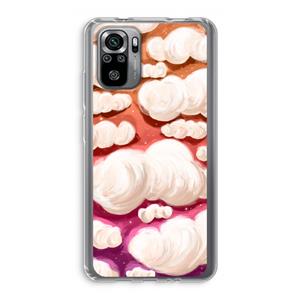 CaseCompany Katoen Wolken: Xiaomi Redmi Note 10S Transparant Hoesje