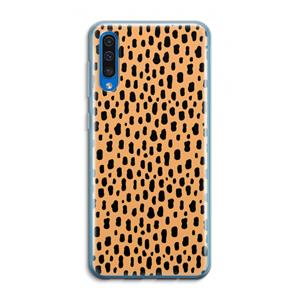 CaseCompany Panter: Samsung Galaxy A50 Transparant Hoesje