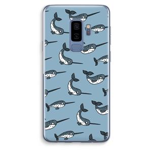 CaseCompany Narwhal: Samsung Galaxy S9 Plus Transparant Hoesje