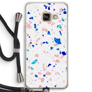 CaseCompany Terrazzo N°6: Samsung Galaxy A3 (2016) Transparant Hoesje met koord